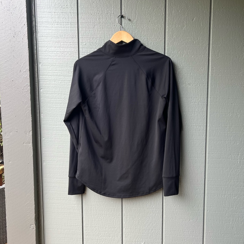 Ideology 1/4 Zip Black Workout Hiking Running Yoga Activewear Top - Picture 3 of 6